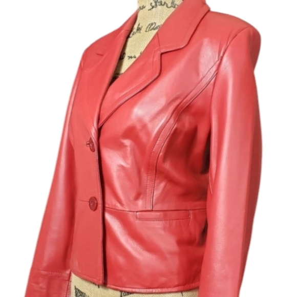 i.e. Red Leather Jacket - Picture 3 of 11